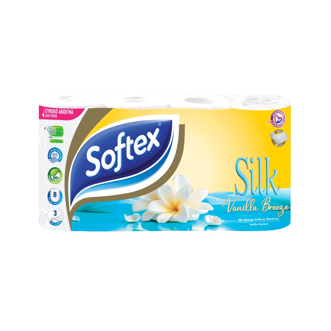 SOFTEX Χ.ΥΓΕΙΑΣ SILK VAN.BREEZE 3Φ.8Τ.760ΓΡ