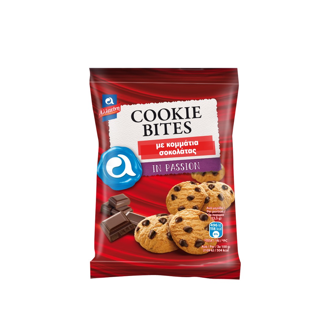 ΑΛΛΑΤΙΝΗ ΜΠΙΣΚΟΤΑ COOKIE BITES ΣΟΚΟΛ.70ΓΡ