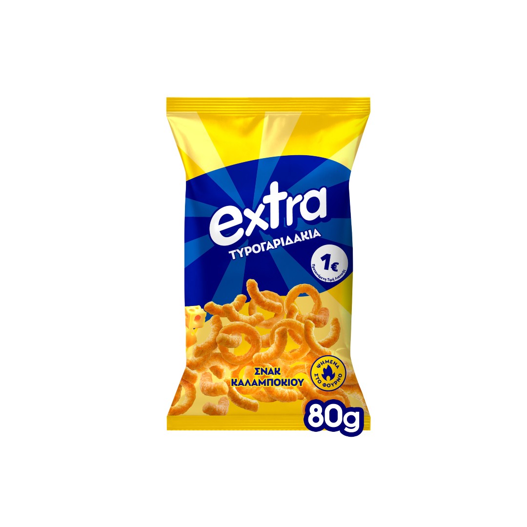 EXTRA ΤΥΡΟΓΑΡΙΔΑΚΙΑ CHEESE 80ΓΡ Π.Τ.1?