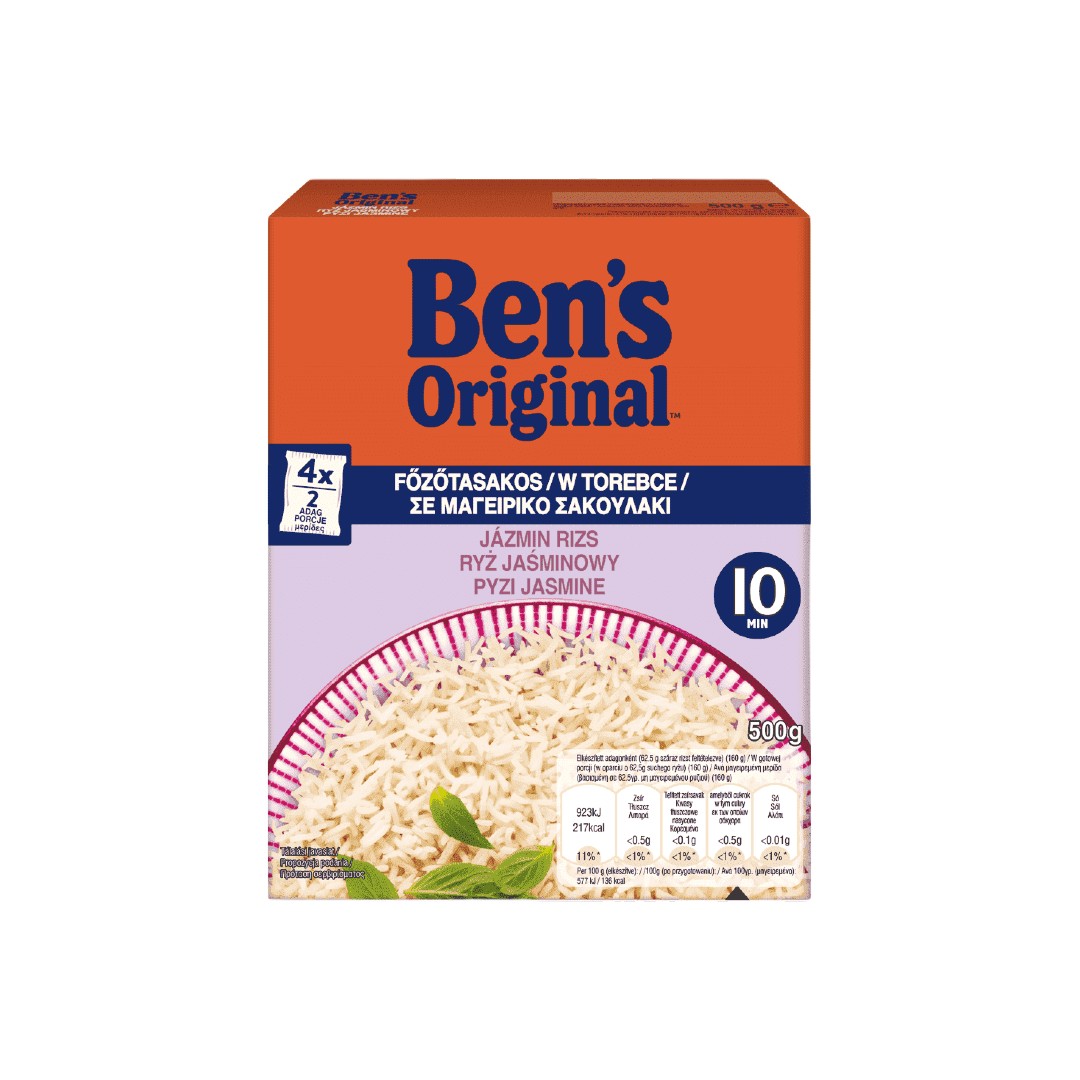 BEN?S ORIGINAL ΡΥΖΙ JASMINE 10? ΣΕ ΣΑΚΟΥΛΑΚΙ 500ΓΡ