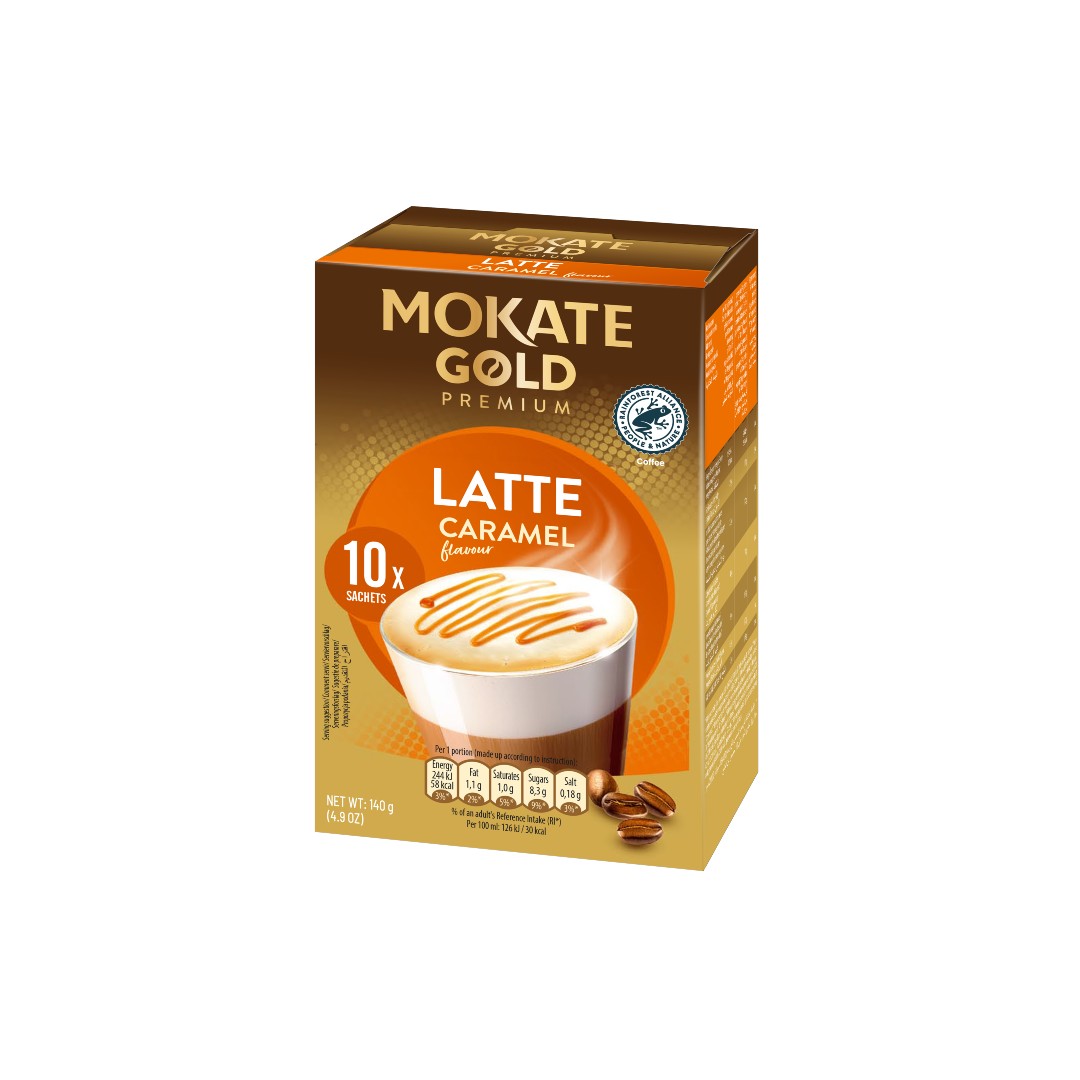 MOKATE GOLD LATTE CARAMEL 10*14ΓΡ