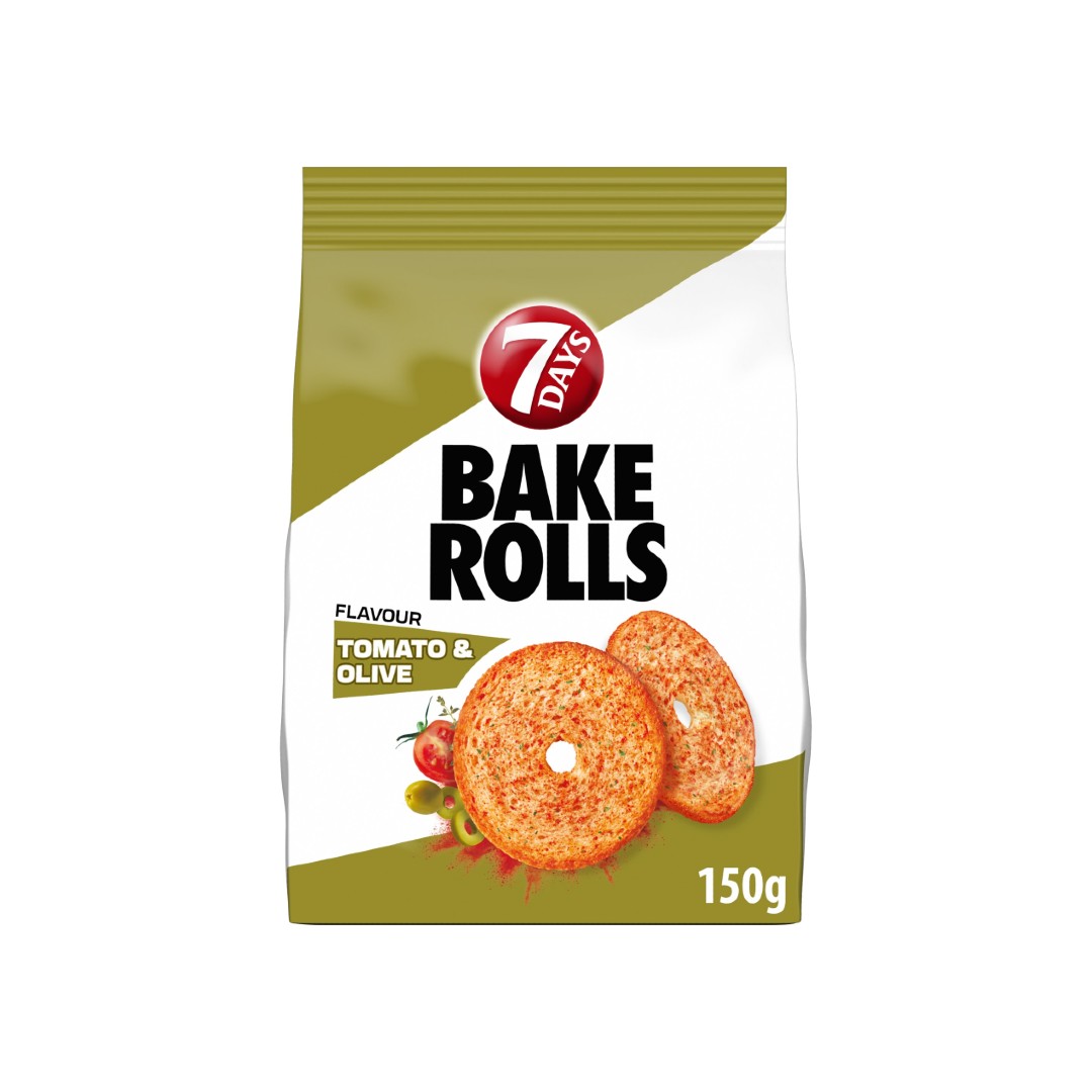 7D BAKE ROLLS ΝΤΟΜΑΤΑ-ΕΛΙΑ 150ΓΡ