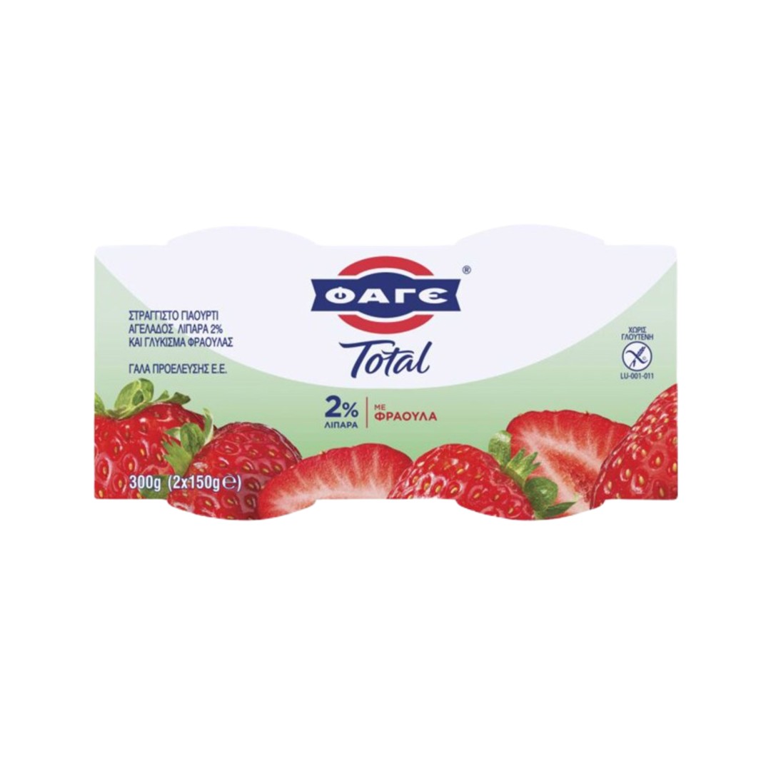 ΦΑΓΕ TOTAL 2% ΦΡΑΟΥΛΑ 2X150ΓΡ
