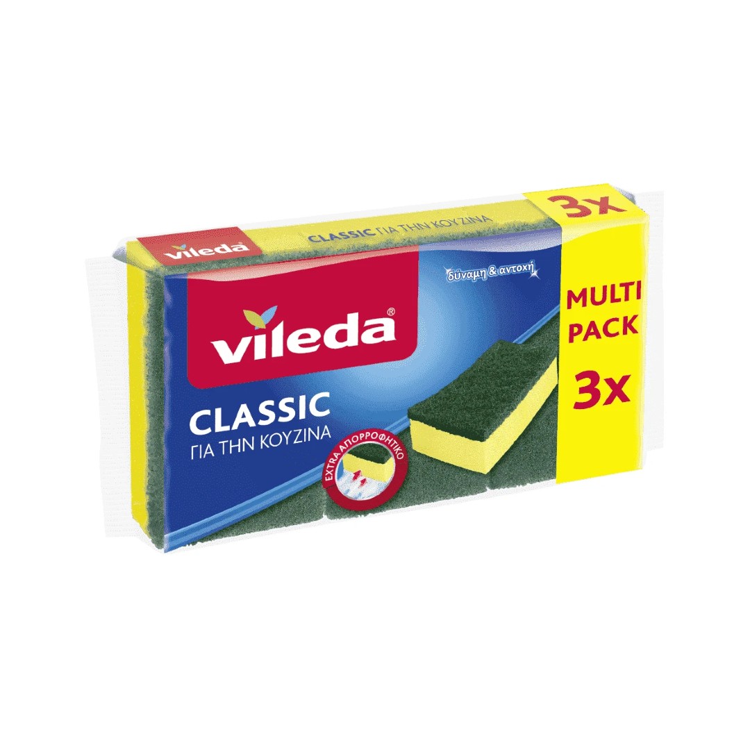 VILEDA ΣΦΟΥΓΓΑΡΑΚΙ ΚΛΑΣΣΙΚΟ 3Τ.