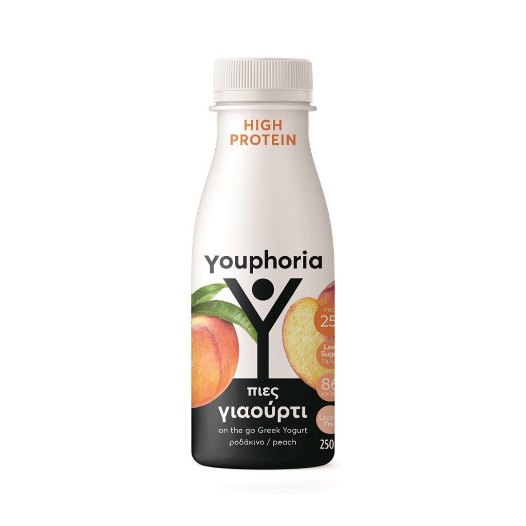 ΠΟΣΙΜΟ ΓΙΑΟΥΡΤΙ YOUPHORIA HIGH PROTEIN ΜΕ ΡΟΔ.250ML