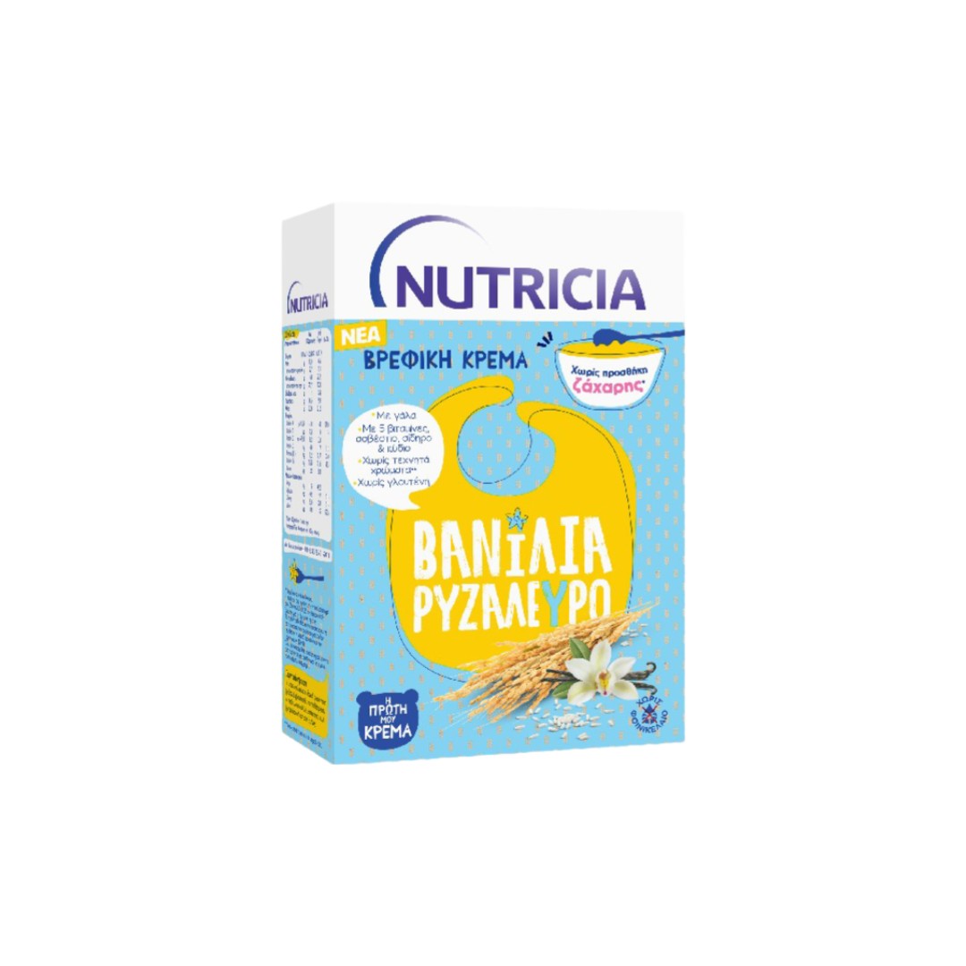 NUTRICIA ΚΡΕΜΑ ΒΑΝΙΛΙΑ ΡΥΖΑΛΕΥΡΟ 250ΓΡ