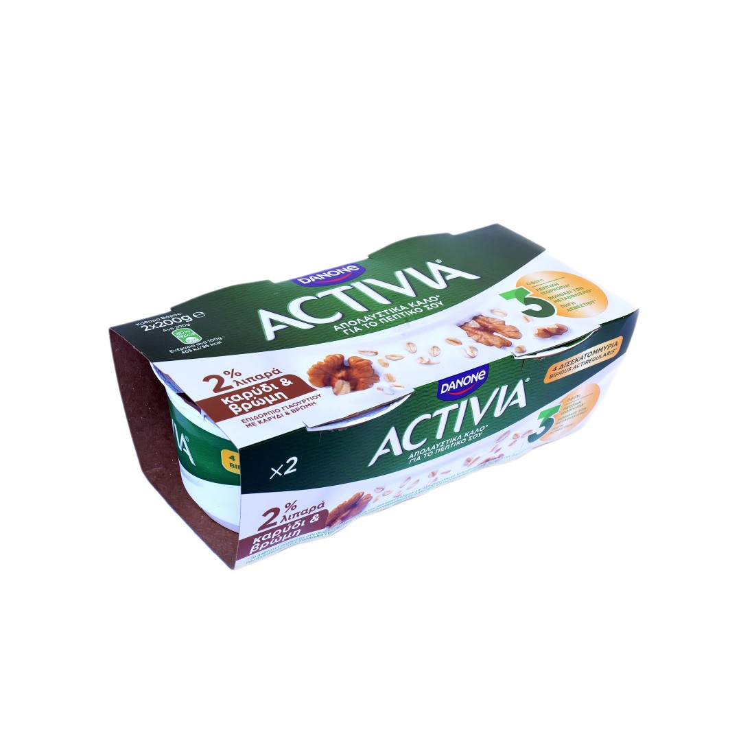 ACTIVIA ΚΑΡΥΔΙ-ΒΡΩΜΗ 2*200ΓΡ