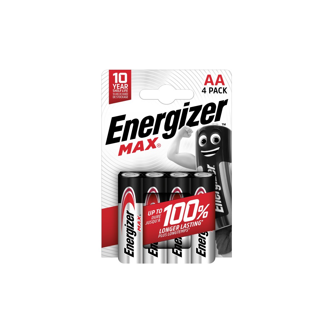 ENERGIZER ΑΛΚΑΛΙΚΕΣ ΜΠΑΤΑΡΙΕΣ MAX AA BP4 4T