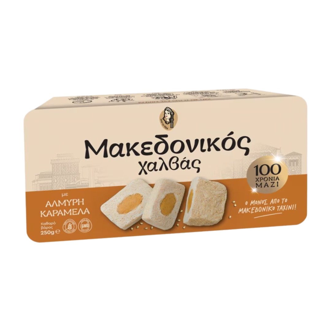 ΜΑΚΕΔΟΝΙΚΟΣ ΧΑΛΒΑΣ ΑΛΜ.ΚΑΡΑΜΕΛΑ 250ΓΡ