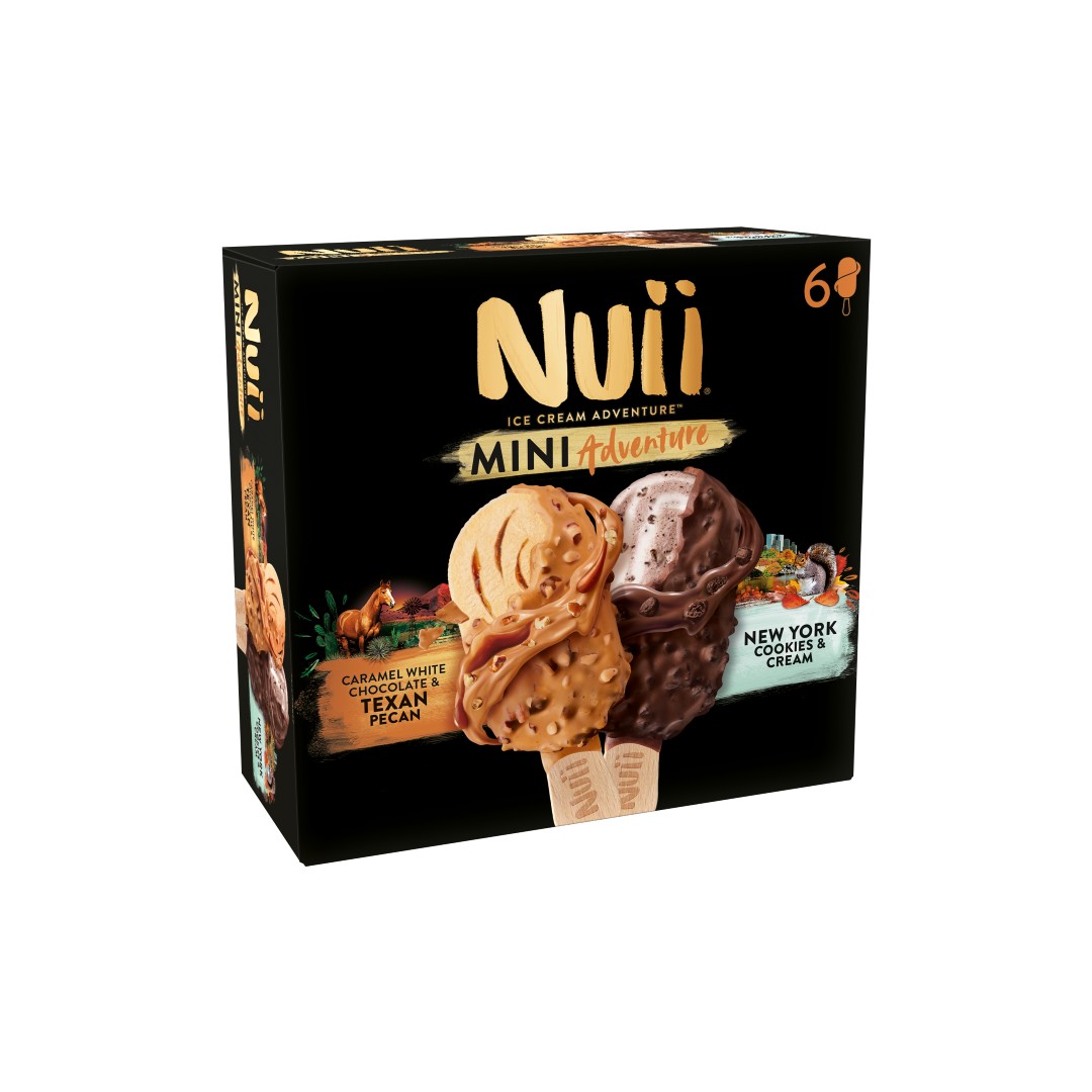 NUII MINI TEXAN PECAN&NY COOKIES ΠΑΓΩΤΟ (6X42.66ΓΡ)