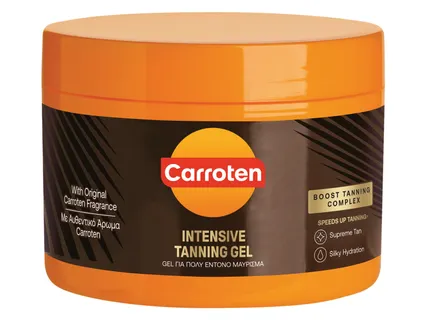 Carroten Τζελ για πολύ έντονο μαύρισμα SPF 0