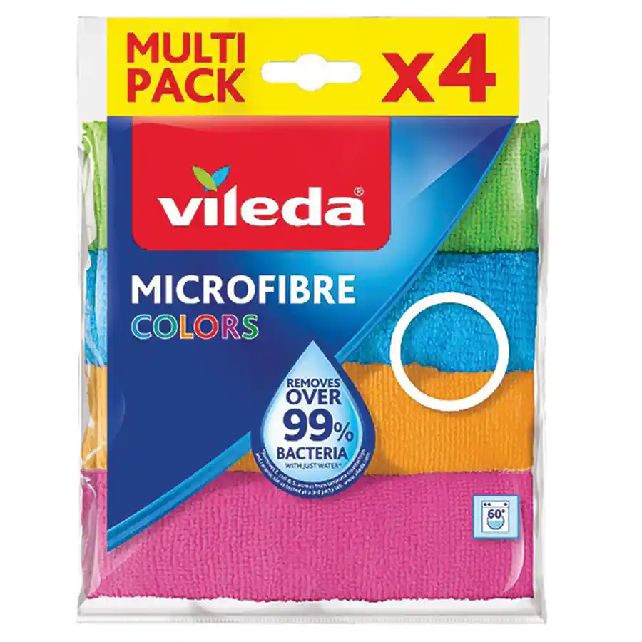 Vileda Colors Πετσέτα Μικροϊνών 4τεμ.