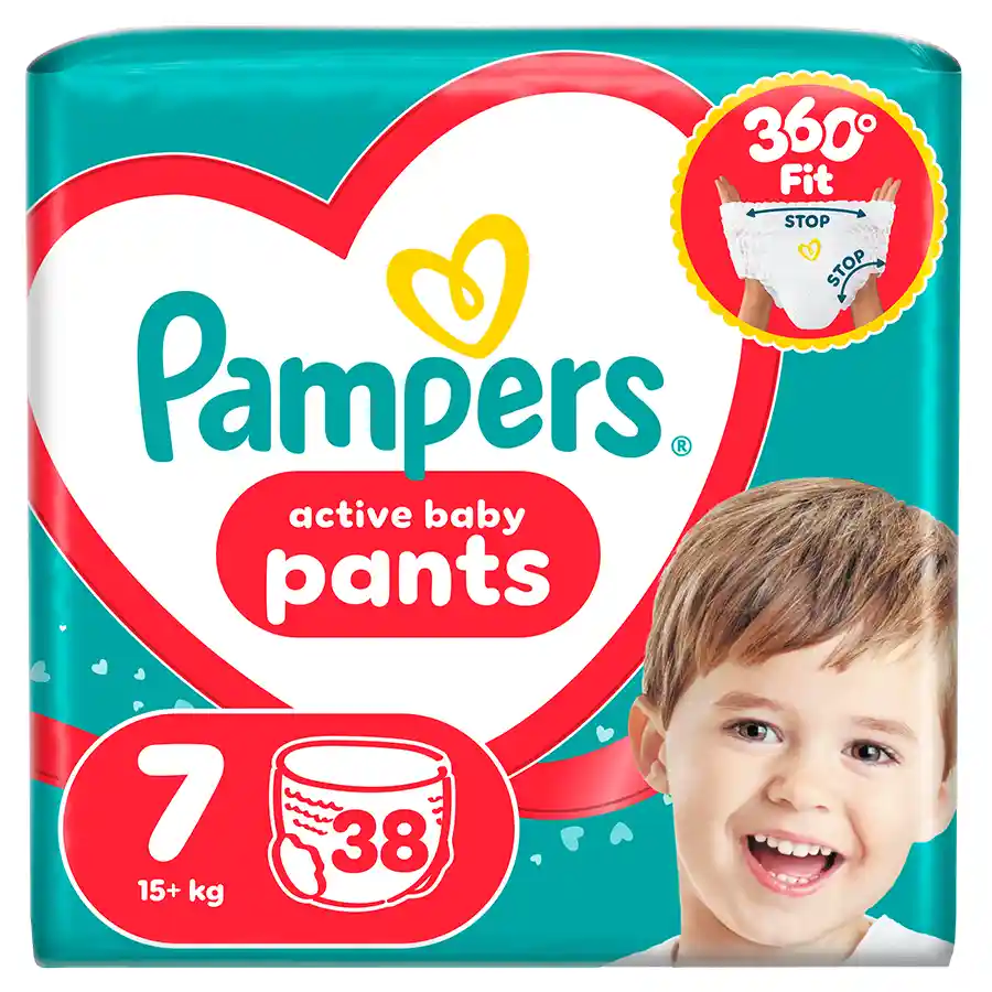 Pampers Pants Πάνες Βρακάκι No7 (15+kg.) Jumbo Pack 38τεμ.
