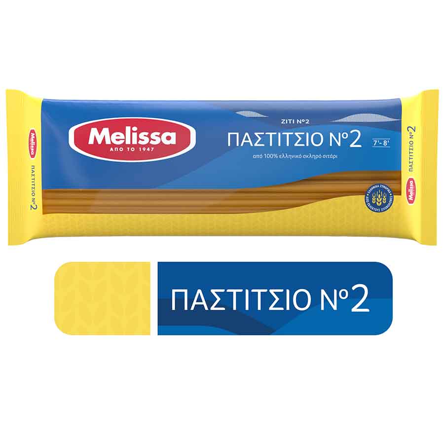 Melissa Μακαρόνια Για Παστίτσιο Νo2 500γρ.