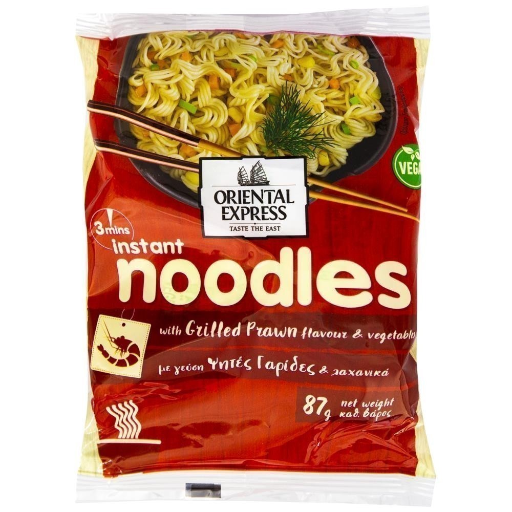 Oriental Express Noodles Γαρίδες 87gr