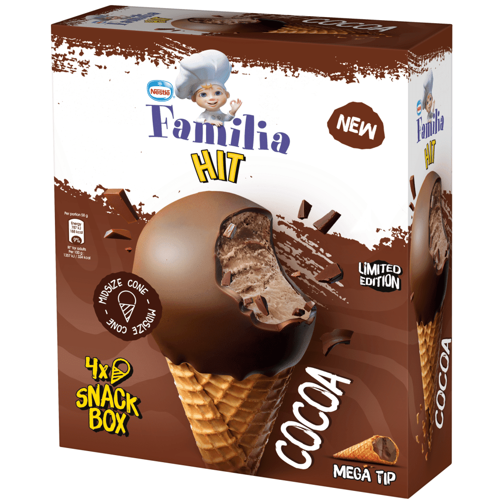 Familia Παγωτό Πύραυλος Σοκολάτα 4x58gr 340ml