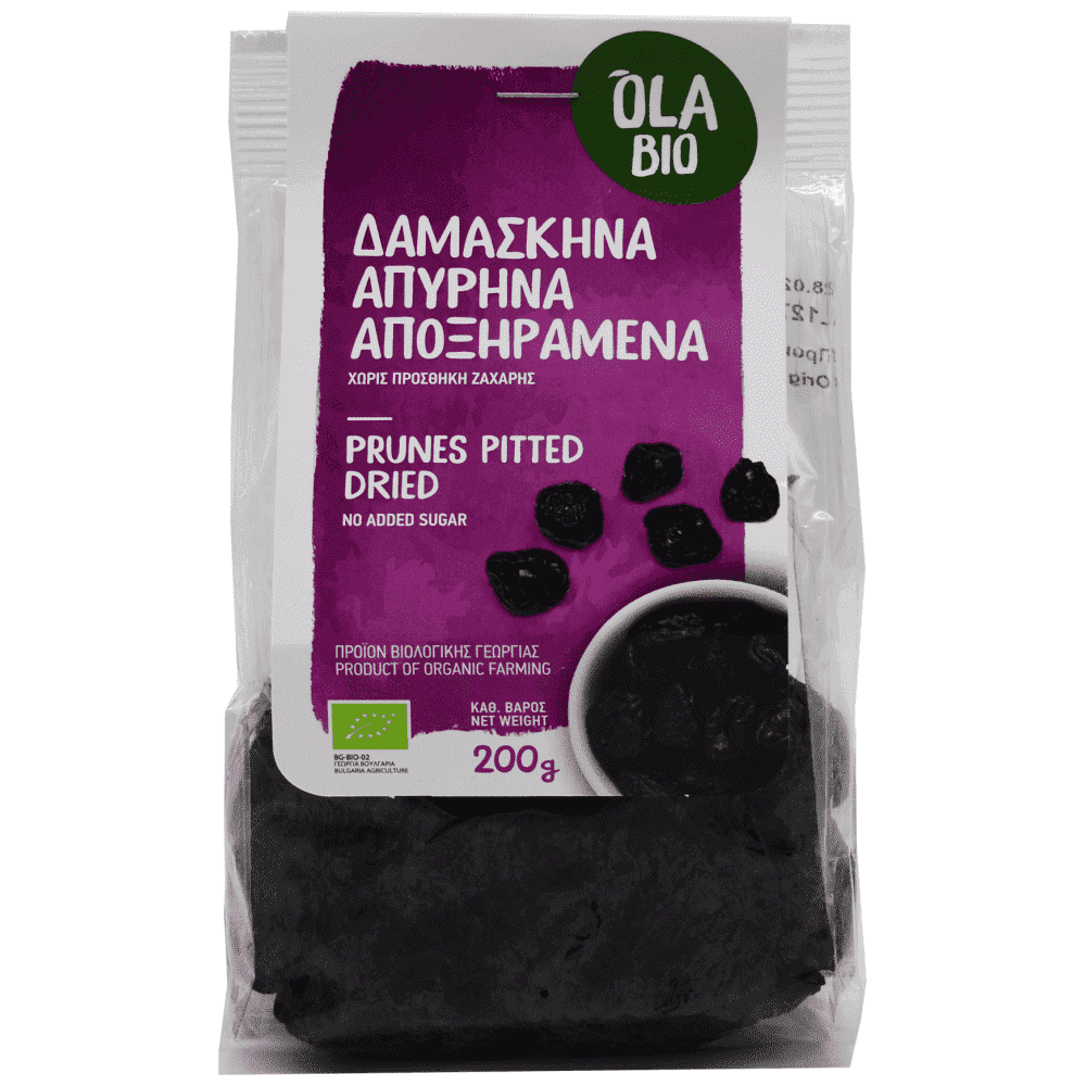 Ola Bio Δαμάσκηνα Απύρηνα Βιολογικά 200gr