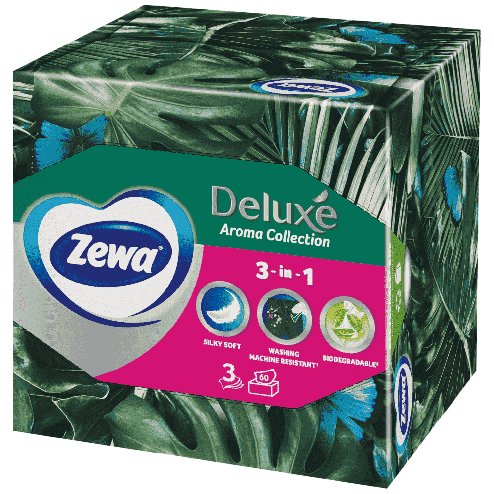 Zewa Deluxe Χαρτομάντηλα Aroma Fa 3 Φυλλά 0,112kg