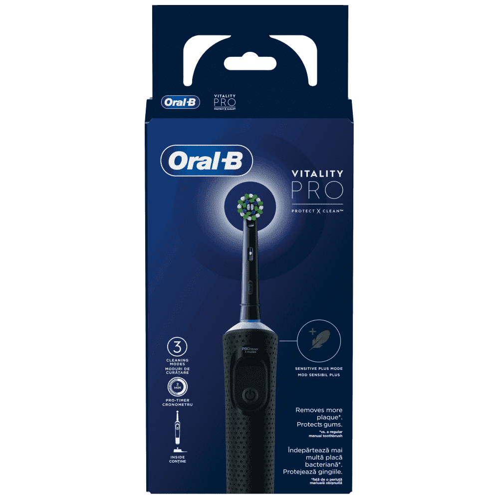 Oral B Pro Vitality Επαναφορτιζόμενη Οδοντόβουρτσα White Hbox