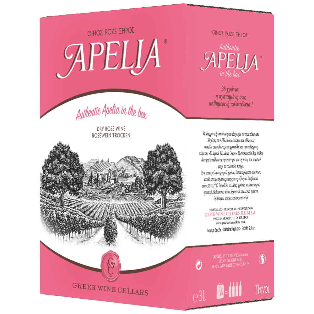 Apelia Ροζέ Οίνος Σε Ασκό 3 lt