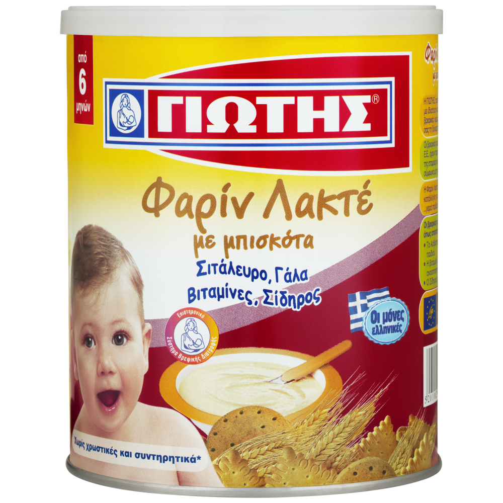 Γιώτης Φαρίν Λακτέ Με Μπισκότα 300gr