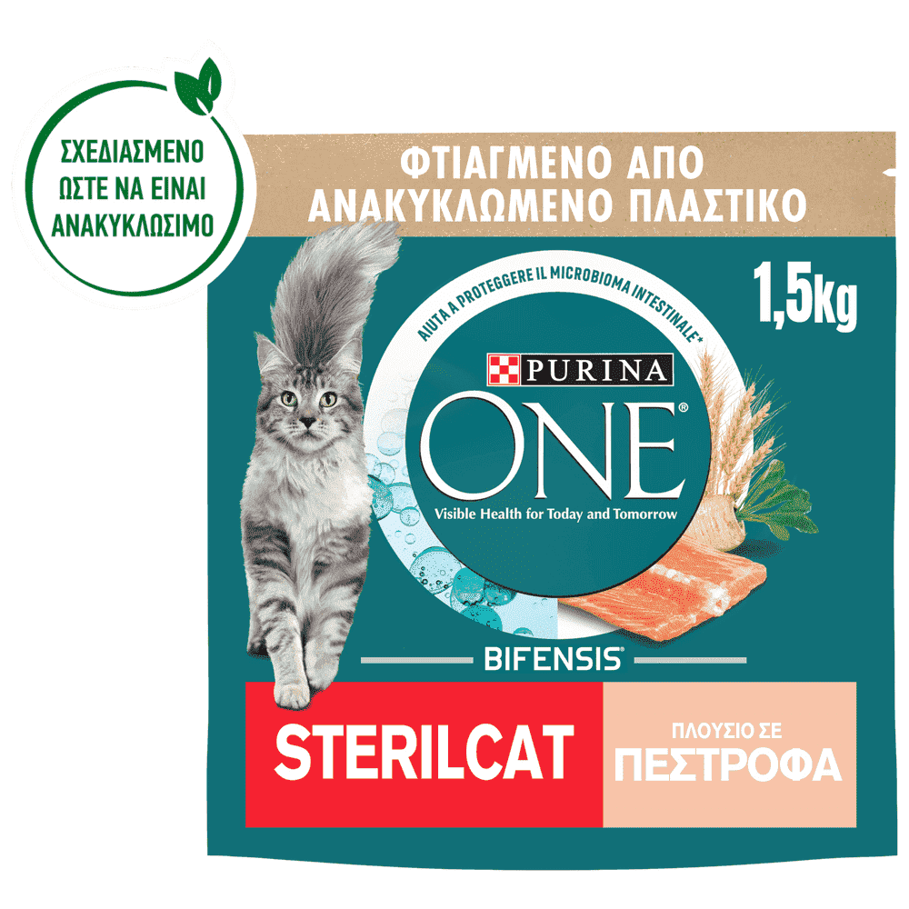 Purina One Τροφή Για Στειρωμένες Γάτες Πέστροφα Σιτάρι 1,5kg