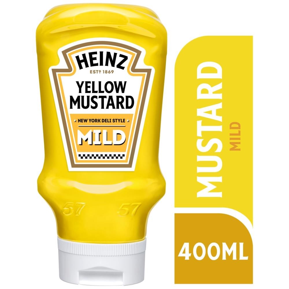 Heinz Μουστάρδα Απαλή Top Down 445gr