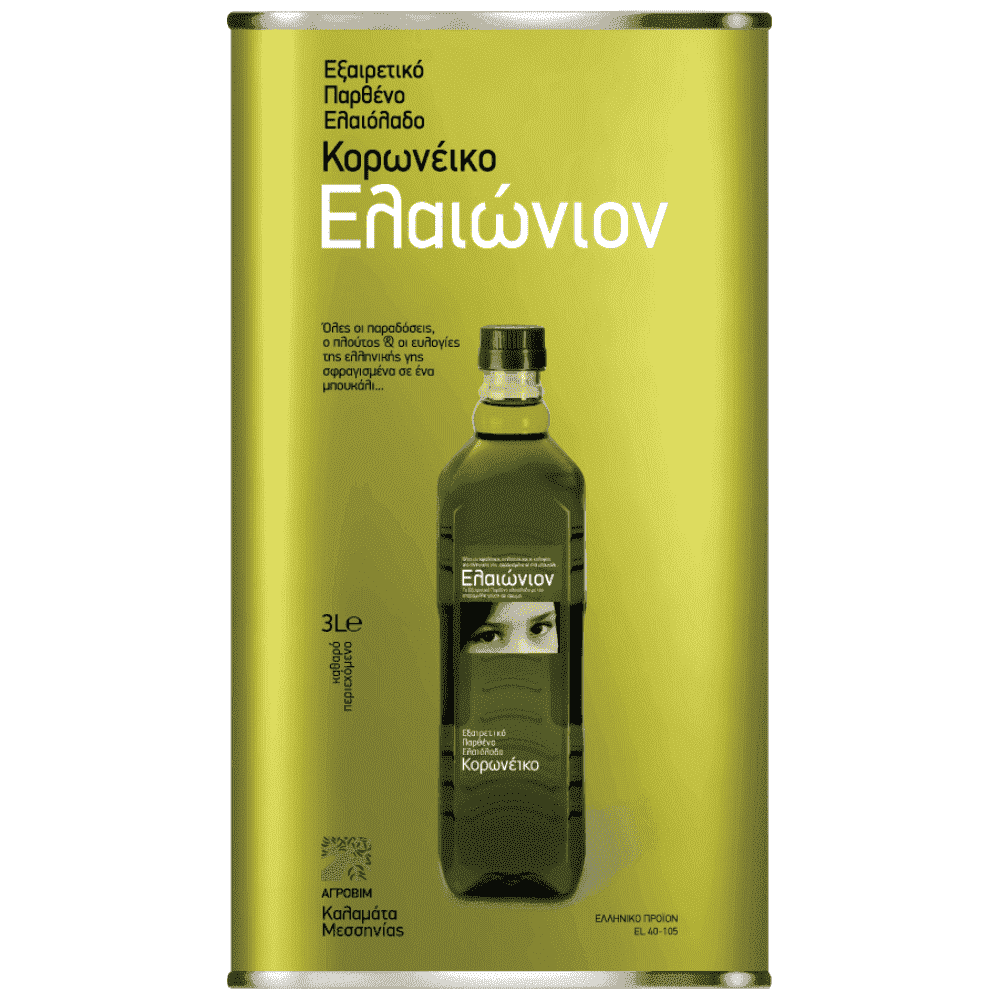 Ελαιώνιον Εξαιρετικό Παρθένο Ελαιόλαδο Κορωνέικο 3L