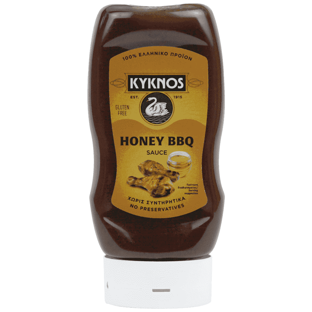 Kyknos Σάλτσα BBQ Top Down Χωρίς Γλουτένη Μέλι 370gr