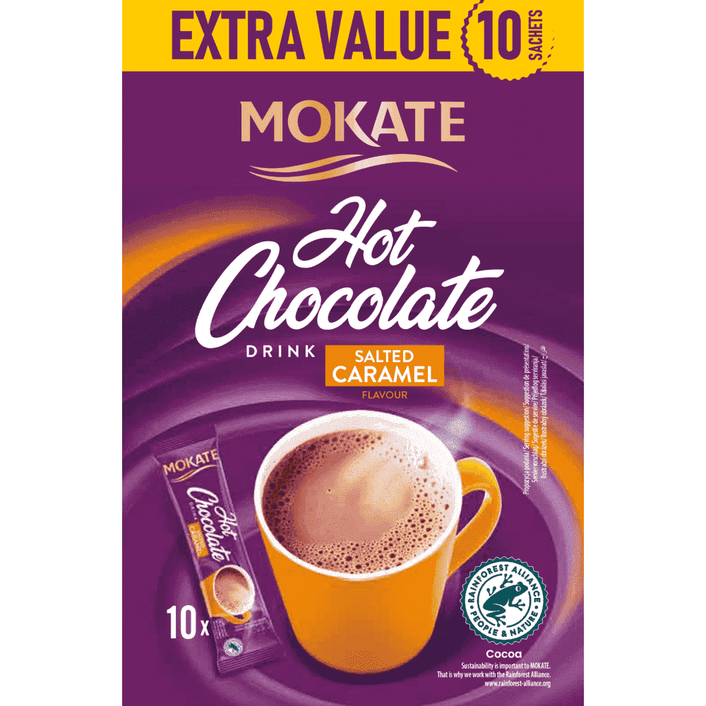 Mokate Ρόφημα Σακολάτας Salted Caramel 10 Φακέλων 10x1,8gr