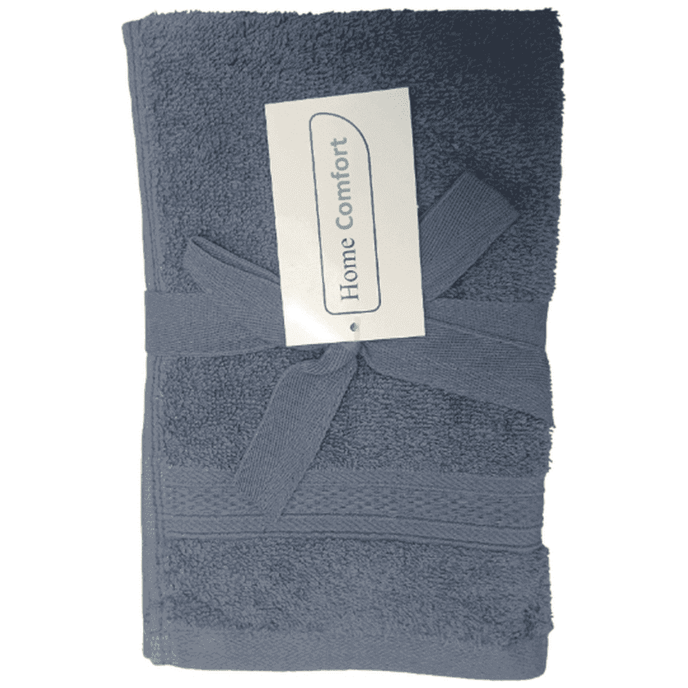 Home Comfort Πετσέτες Σκούρο Μπλε 30x50 100% Βαμβάκι Σετ 2