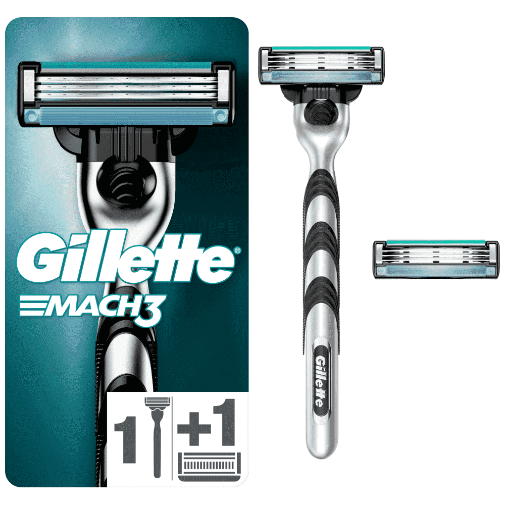 Gillette Mach3 Ξυριστική Mηχανή + 2 Ανταλλακτικά
