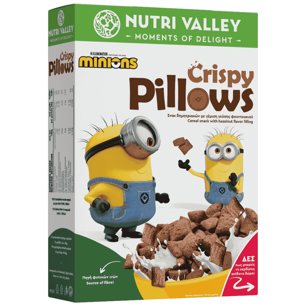 Nutri Valley Δημητριακά Minions Crispy Pillows 375gr