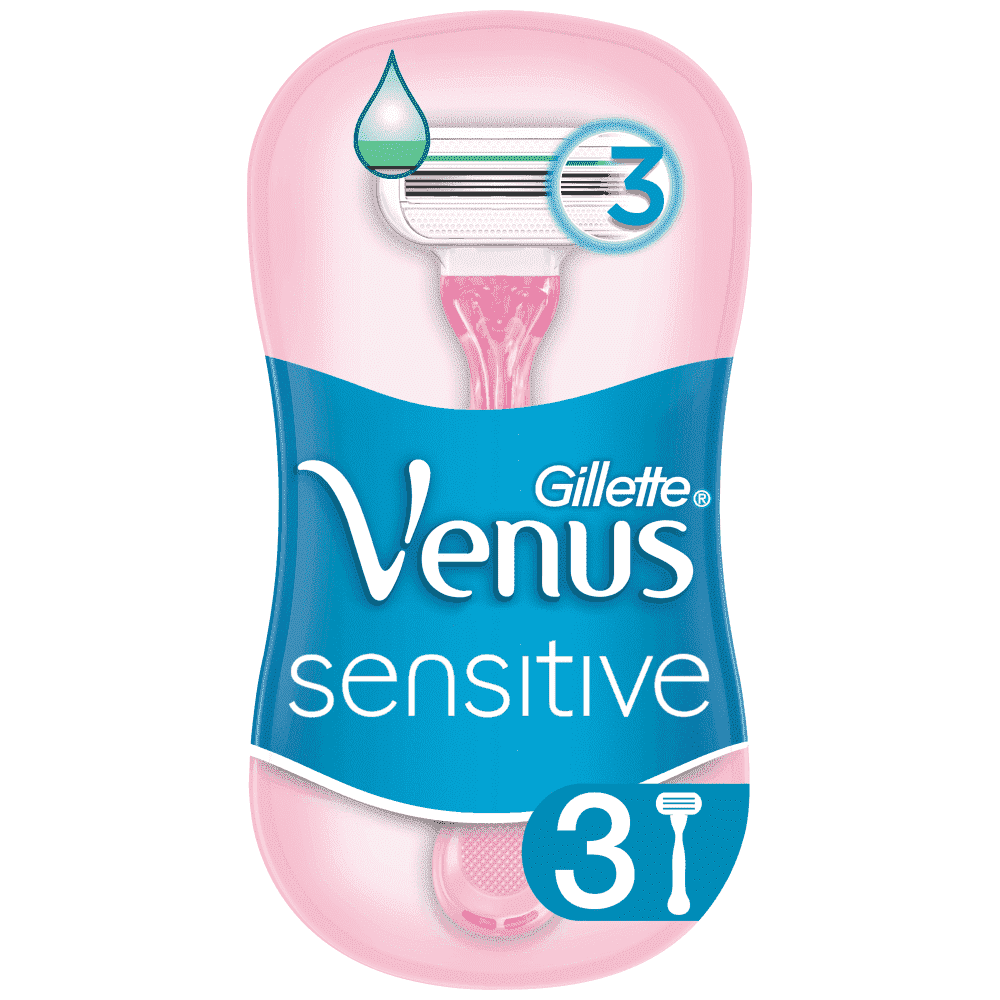 Gillette Venus Sensitive Γυναικεία Μιας Χρήσης 3 Τεμάχια