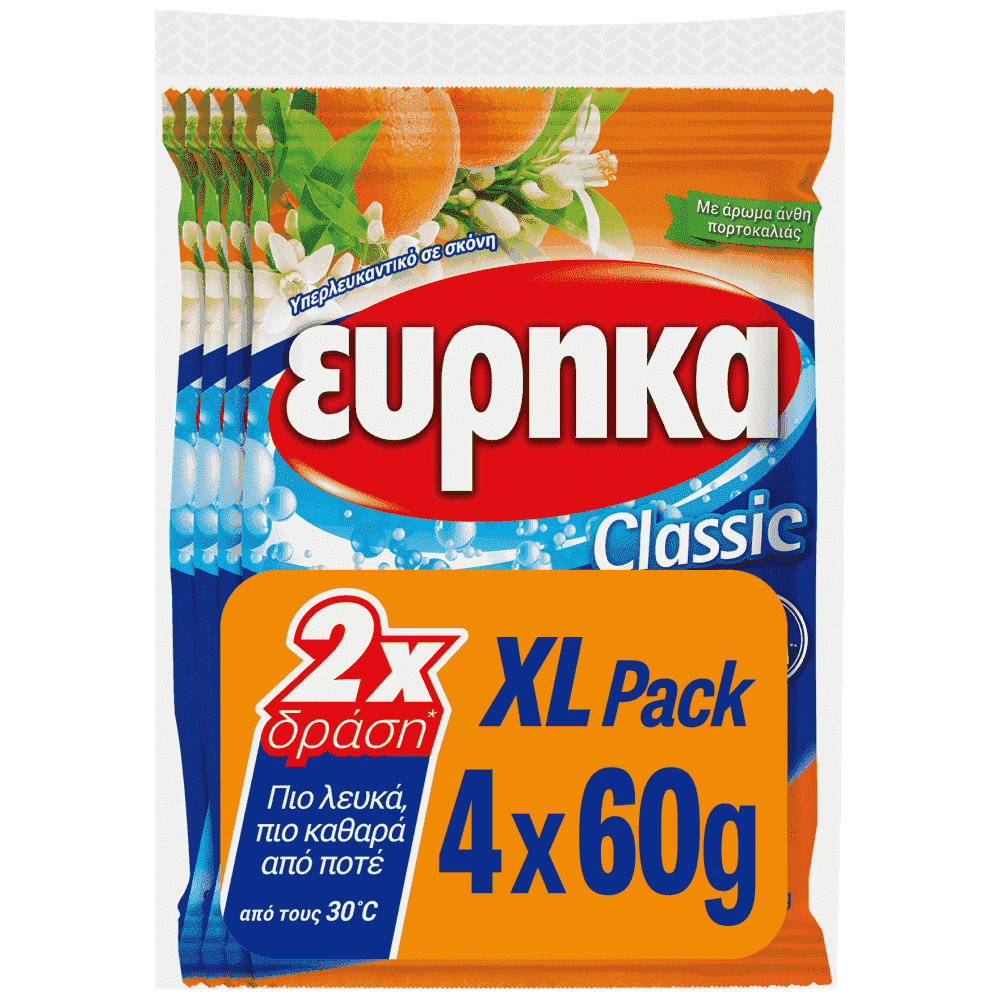 Εύρηκα Υπερλευκαντικό Άνθη Πορτοκαλιάς 60gr 4τεμ