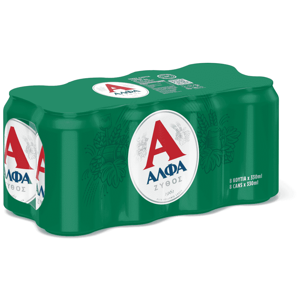 Άλφα Μπίρα Κουτί 330ml 8τεμ