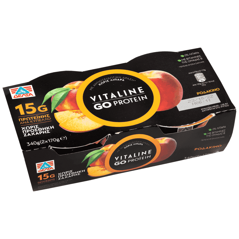 VItaline Go Protein Ροδάκινο 2x170gr