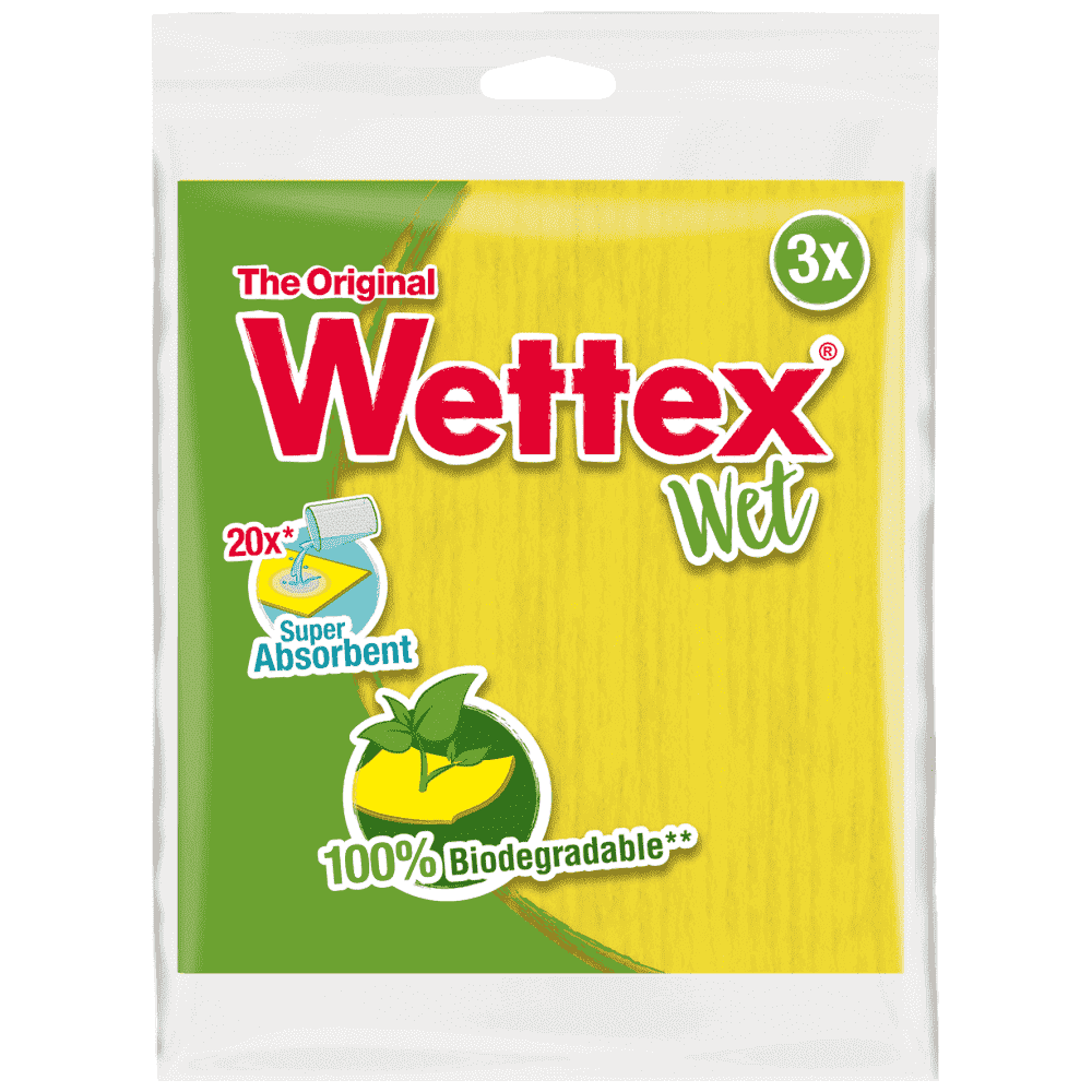 Wettex No1 Υγρή Σπογγοπετσέτα 3τεμ