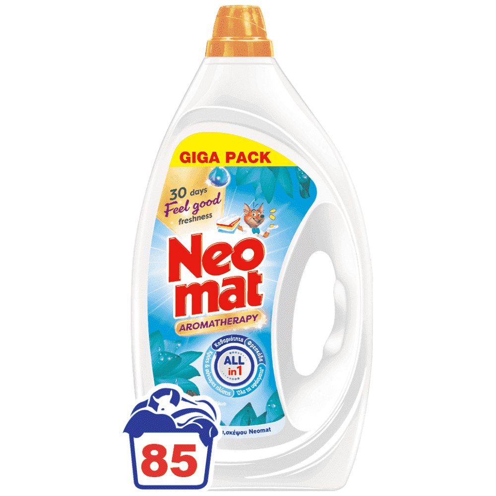 Neomat Απορρυπαντικό Πληντυρίου Ρούχων Gel Aromatotherapy Good Feel 3,825 85Μεζ