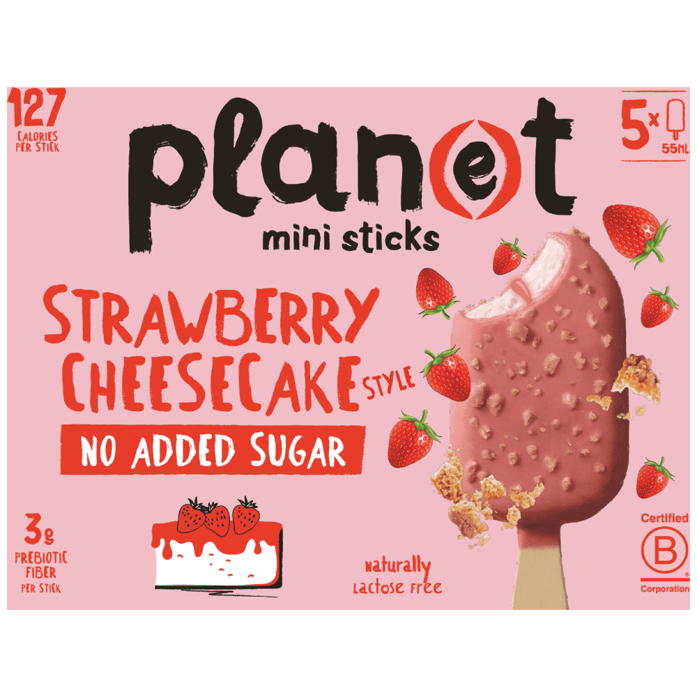 Plan(e)t Strawberry Cheesecake No Sugar 5τεμ 225gr 275ml