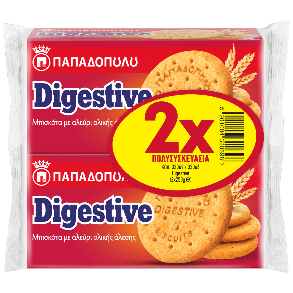Παπαδοπούλου Digestive 2x250gr