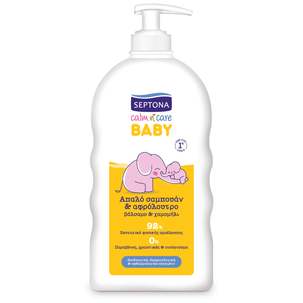 Septona Baby Σαμπουάν & Αφρόλουτρο Χαμομήλι 500ml