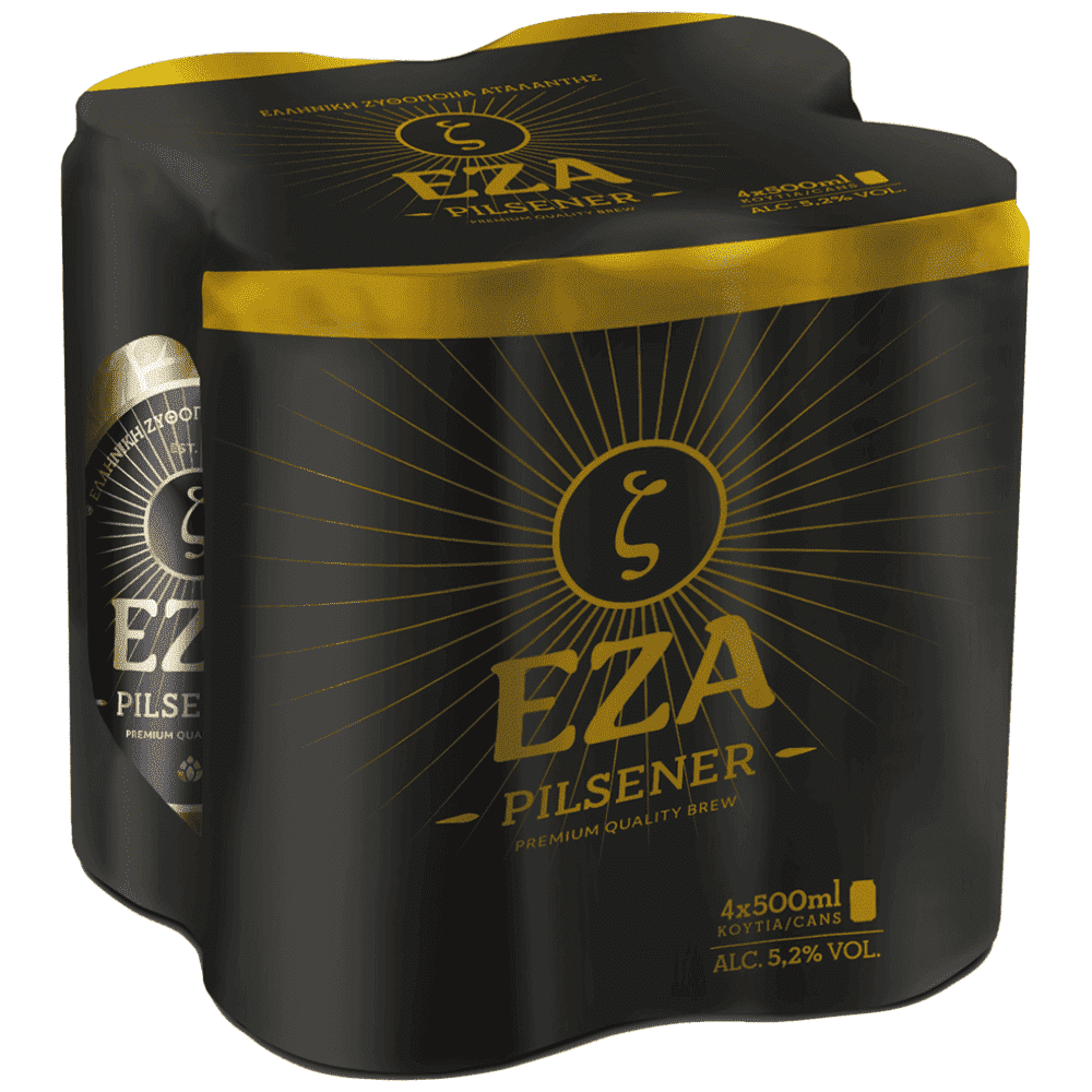 Eza Pilsener Μπίρα Κουτί 500ml 4τεμ