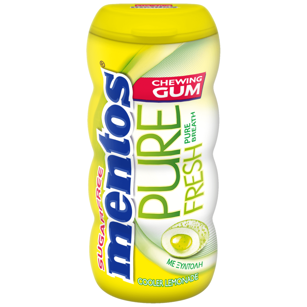 Mentos Pure Fresh Pocket Bottle Lemonade Τσίχλες 28gr