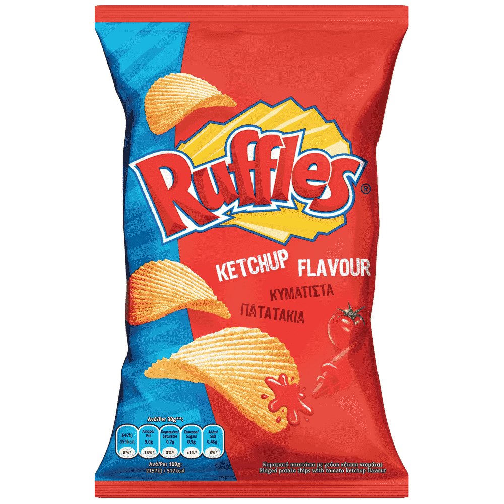 Ruffles Ketchup Κυματιστά Πατατάκια 120gr