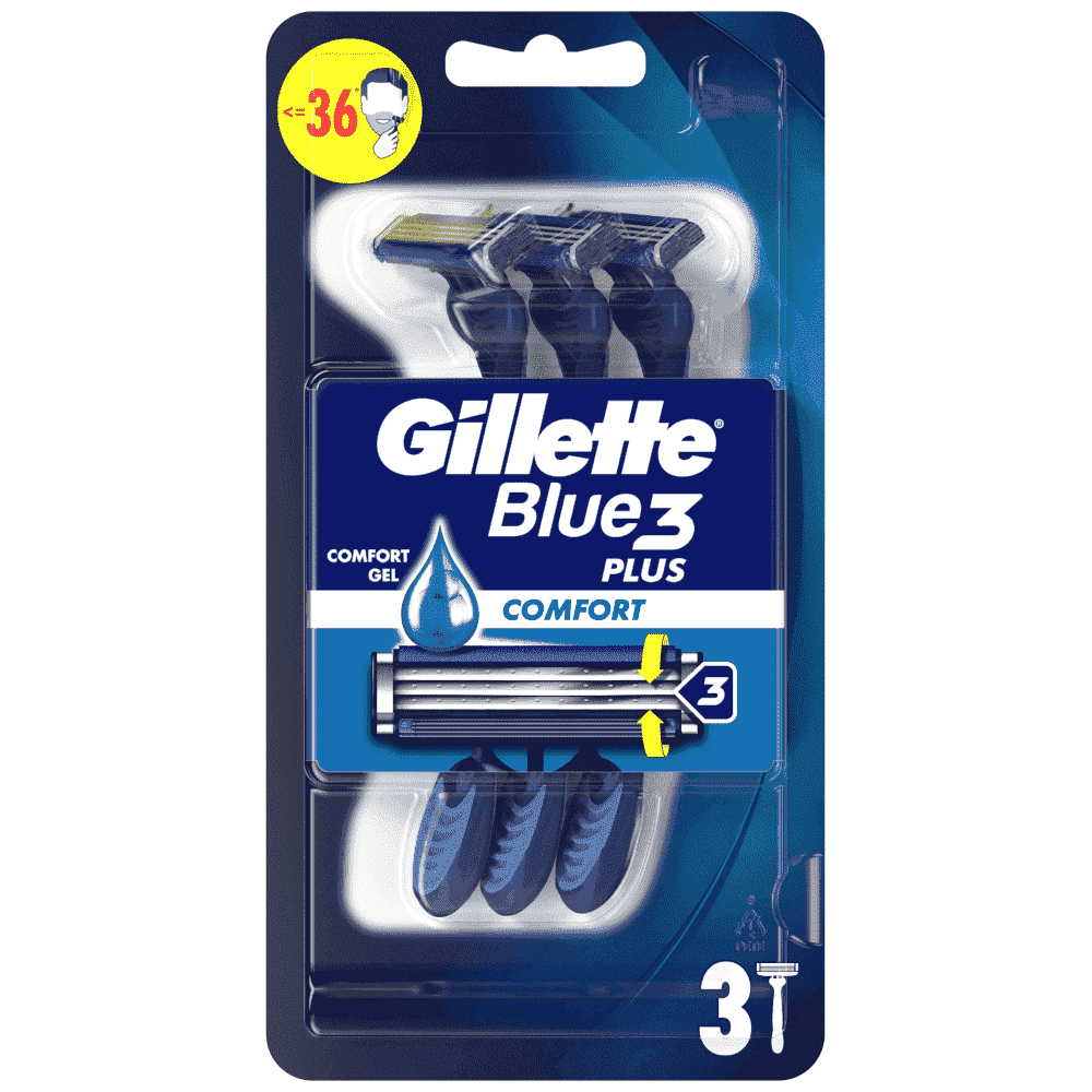Gillette Blue 3 Plus Comfort Ξυραφάκια Μιας Χρήσης 3τεμ