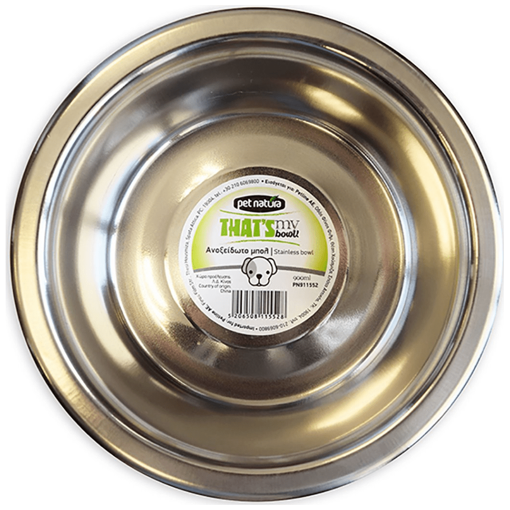 Pet Natura Μπωλ Ανοξείδωτο 900ml