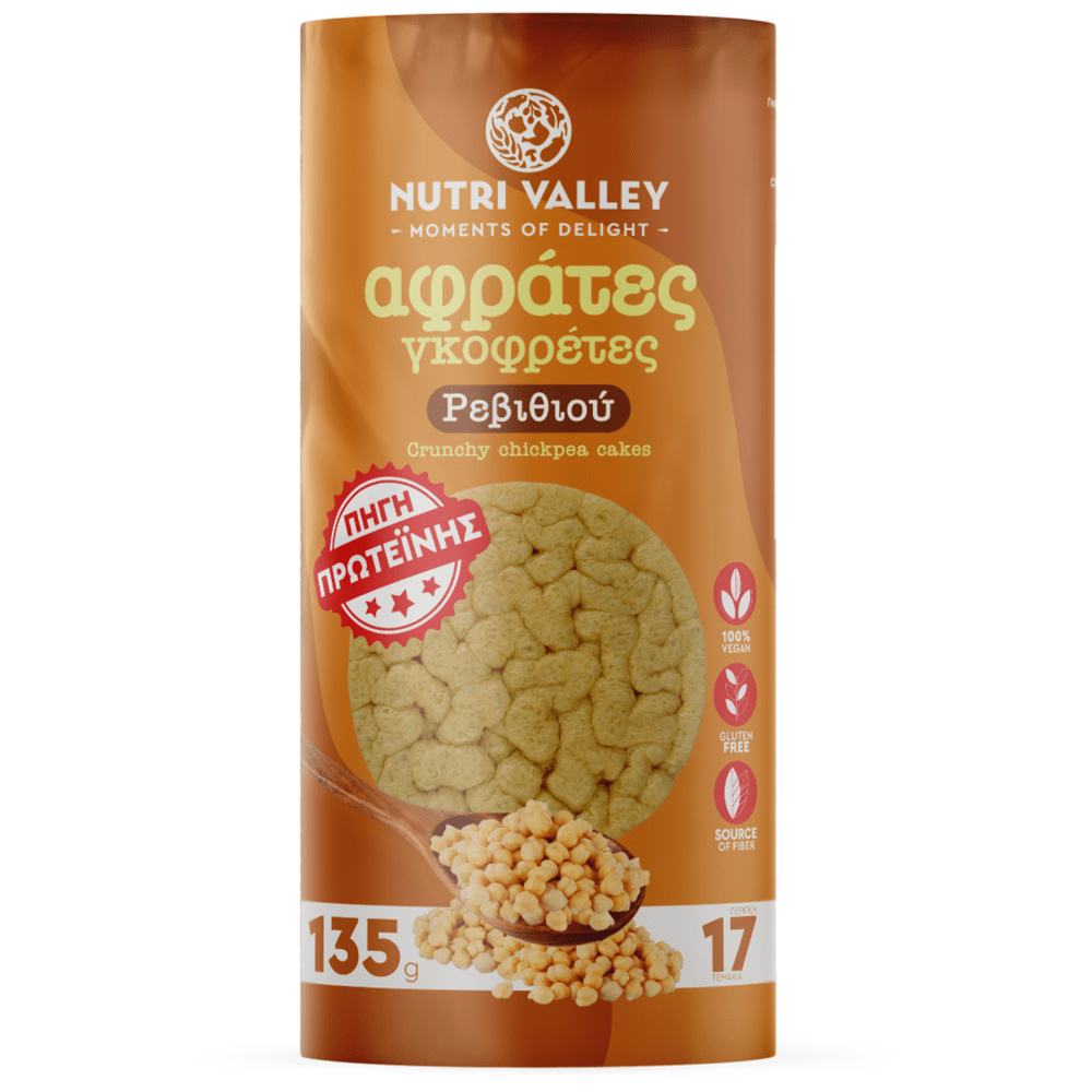 Nutri Valley Γκοφρέτες Ρεβιθιού Χωρίς Γλουτένη 135gr