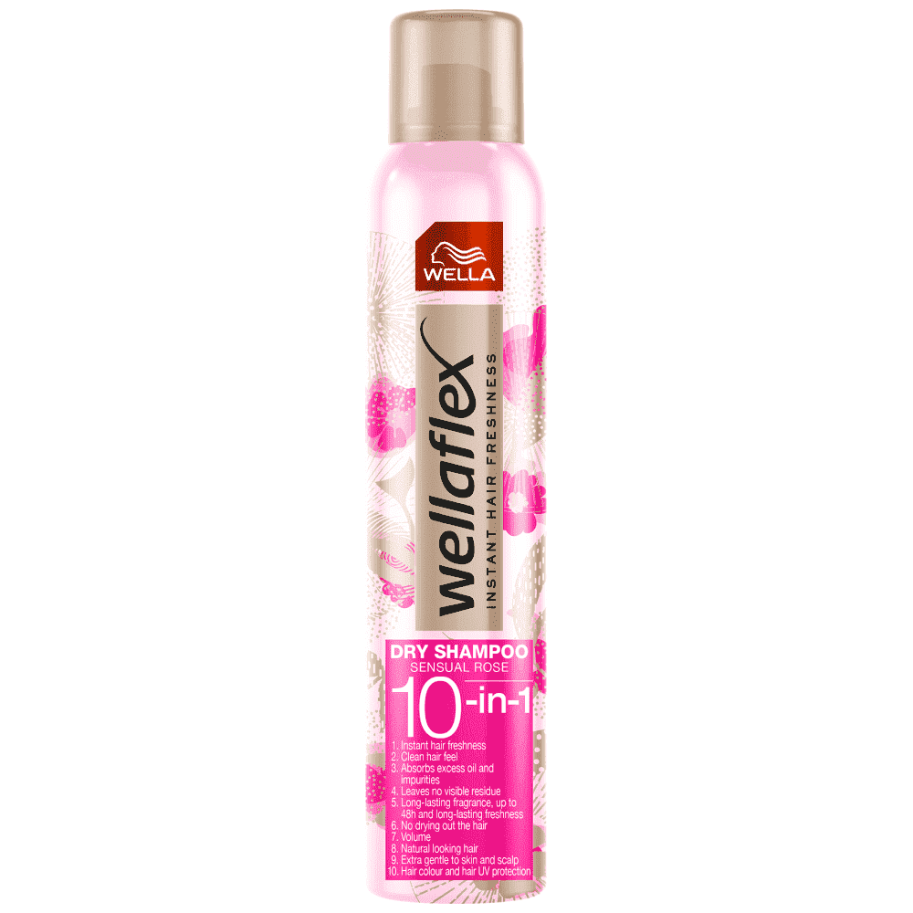 Wellaflex Dry Shampoo Spray Sensual Rose 180ml