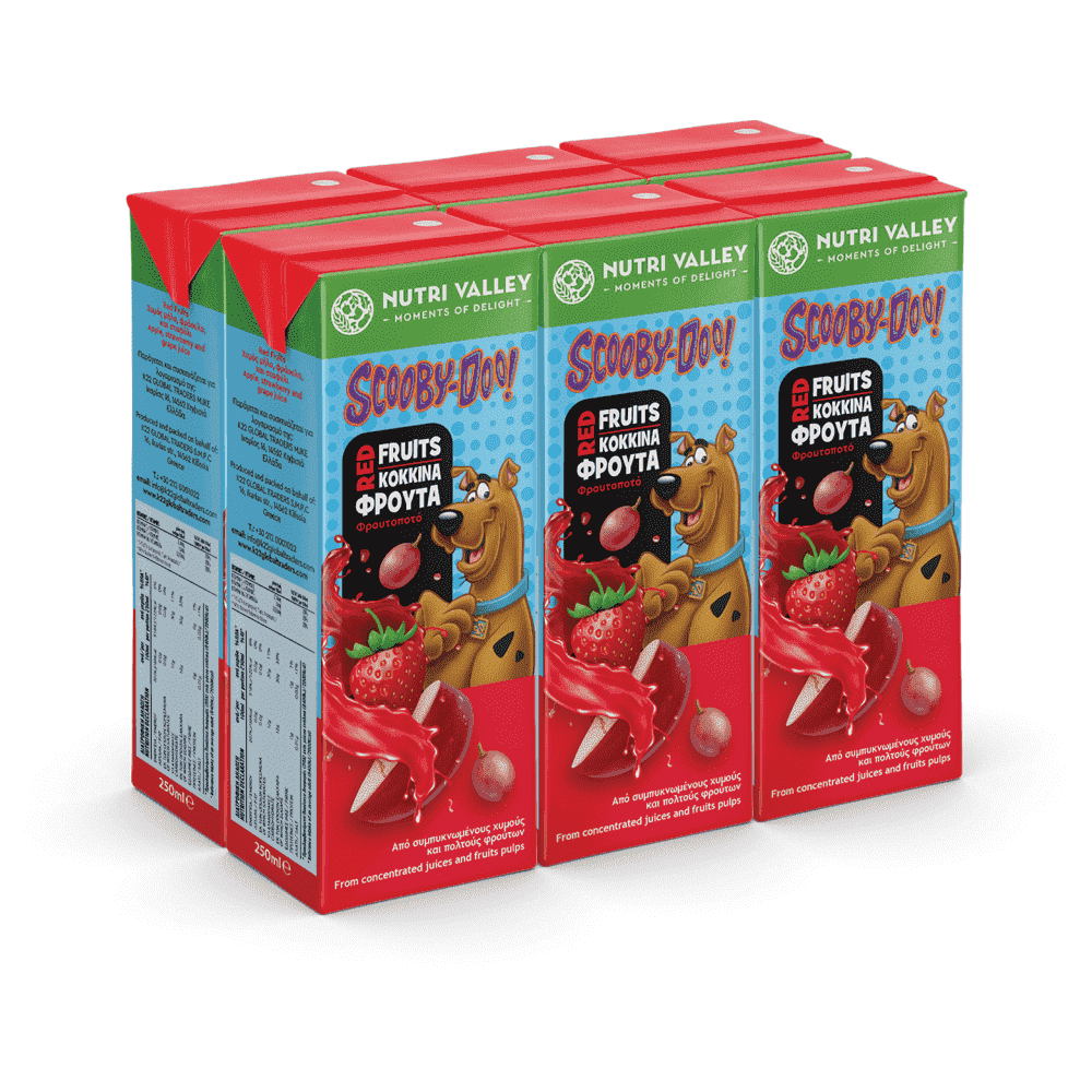 Nutri Valley Scooby doo Red Fruits 6x250ml